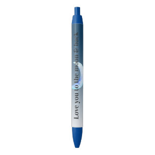 Love You To The Moon Black Ink Pen