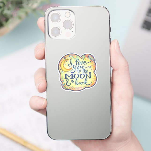 Love you to the Moon Kids Inspirivity Sticker (Phone)