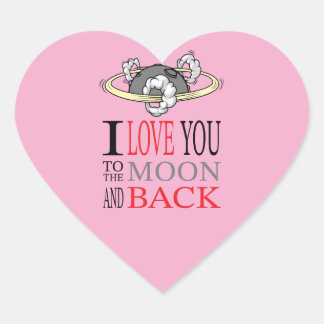 Love you to the... sticker