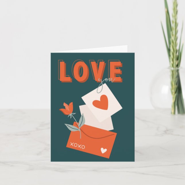 Love You Valentine’s Day Card  (Front)