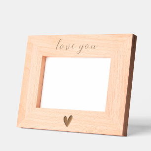 "Love You" Valentine’s Day Photo Etched Frames