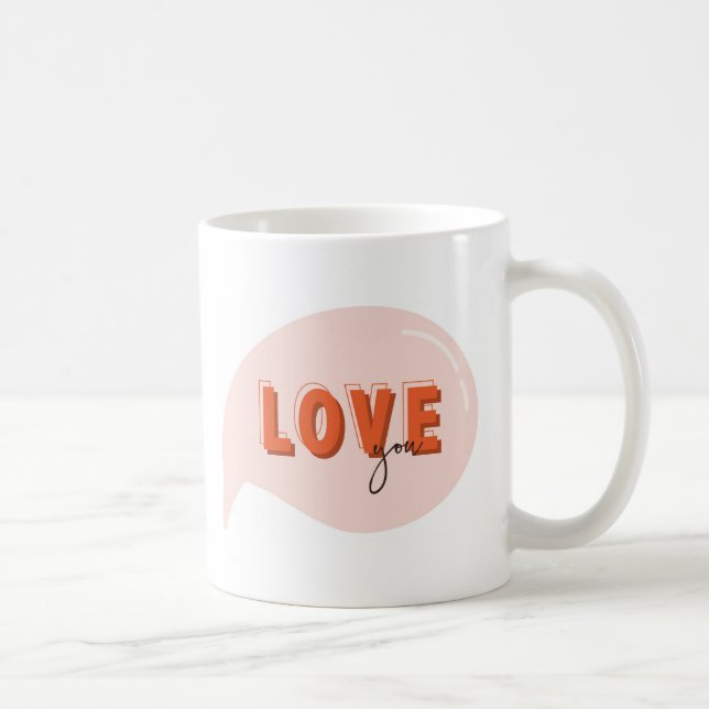 Love You Valentine's Day Mug (Droite)
