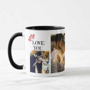 "Love you" valentine's day simple couple photo Mug