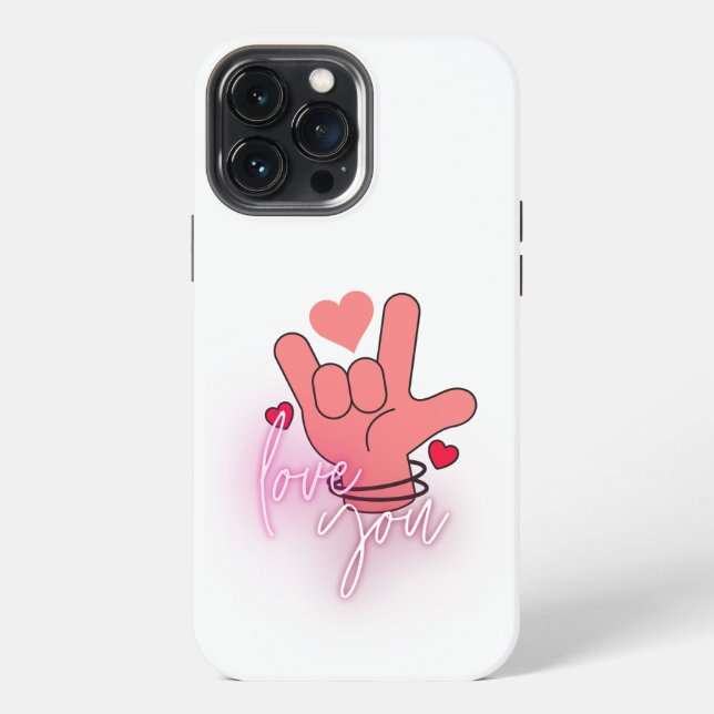 Love you.w iPhone case (Back)