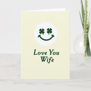 Love You Wife Smiling Card