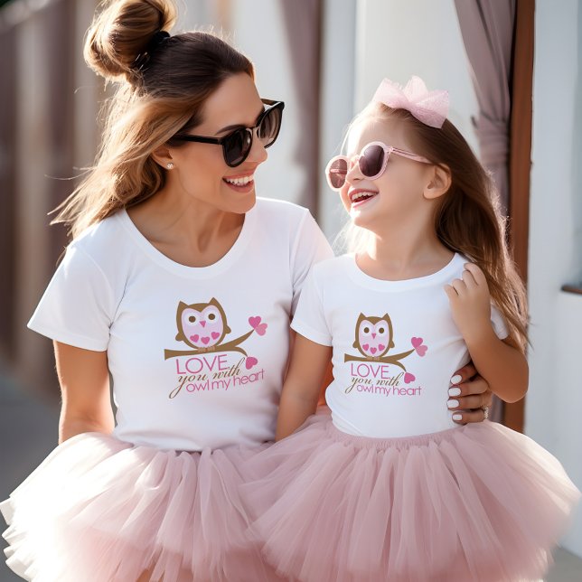 Love you with OWL My Heart T-Shirt (Creator Uploaded)
