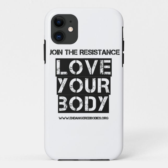 Love Your Body iPhone case (Back)