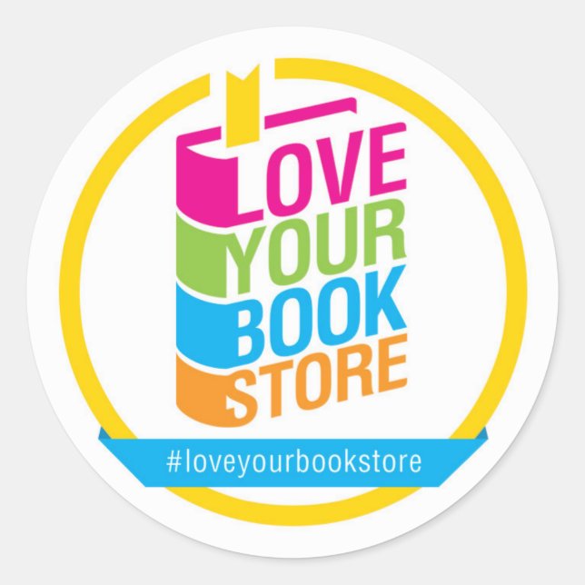Love Your Bookstore Stickers - Sheet of 20 (Front)