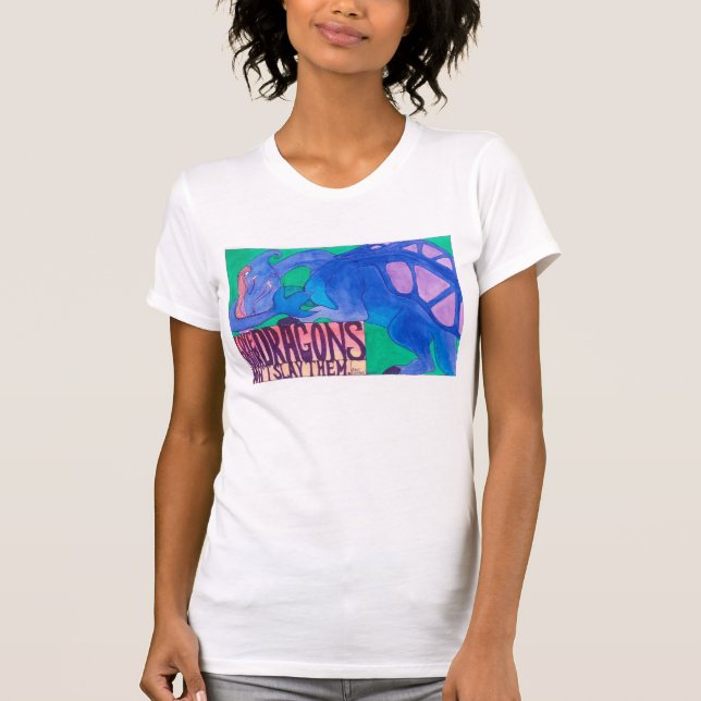 'Love Your Dragons' Womens Tshirt (Front)