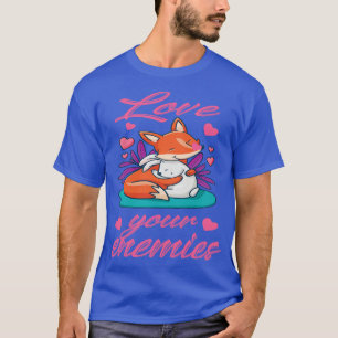 Love Your Enemies Fox Rabbit Jesus Bible Peace T-Shirt