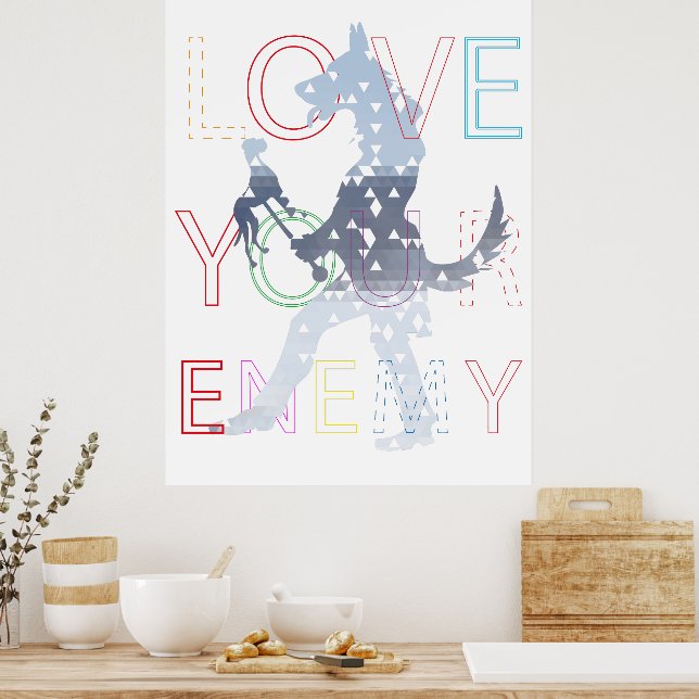 Love Your Enemy – The Puppet Master Dog Poster (Kitchen)