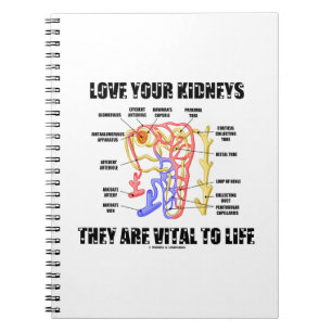 Love Your Kidneys They Are Vital To Life (Nephron) Notebook