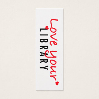 Love your Library Mini Bookmarks (pack of 20)