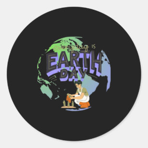 Love Your Mother Earth Day Every Day T Shirt  Classic Round Sticker