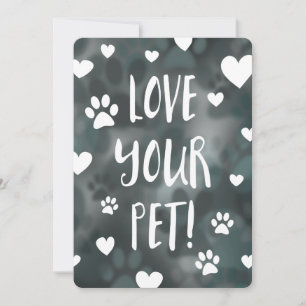 love your pet day invitation