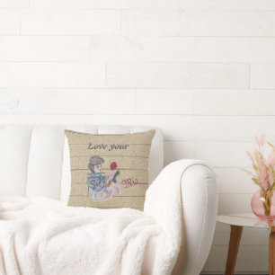 Love Your Self Custom Throw Pillow – Warrior Woman