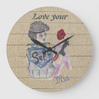 🕰️ "Love Your Self" Personalized Wall Clock