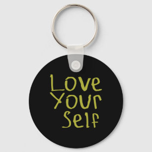 Love Your Self Sticker Keychain