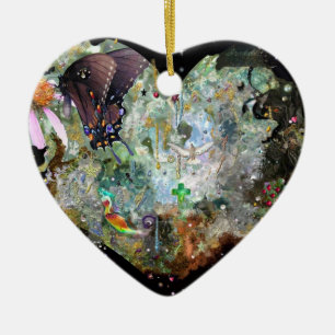Love your world! ceramic ornament
