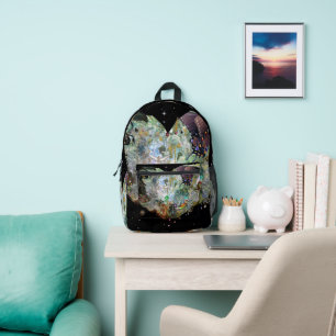 Love Your World Printed Backpack
