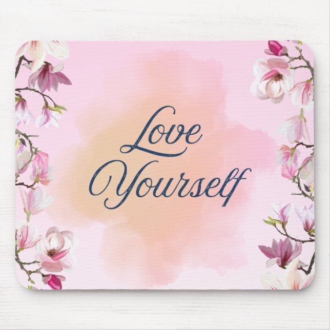 Love Yourself Aesthetic Mousepad (Front)