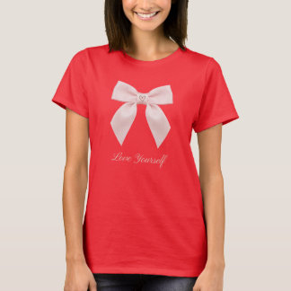Love Yourself Coquette Bow Cute Pastel Feminine Ri T-Shirt