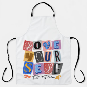 Love Yourself - Empowering Modern Design Apron