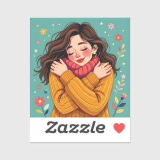 Love Yourself | Girl Hugging Herself
