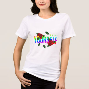 Love Yourself Graphic T-Shirt Tri-Blend Shirt