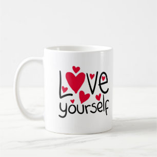 Love Yourself Mug-A Perfect Gift with a Cute Heart Coffee Mug