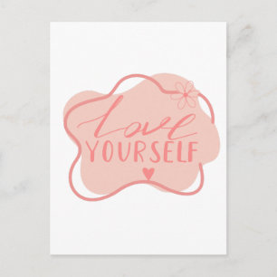 Love yourself postcard
