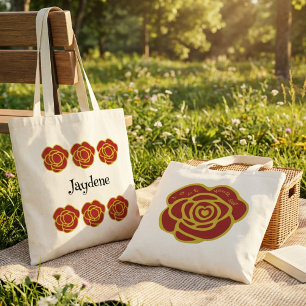 Love Yourself Red Rose Tote Bag