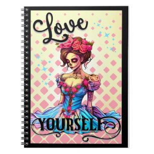 Love Yourself Sugar Skull Notebook