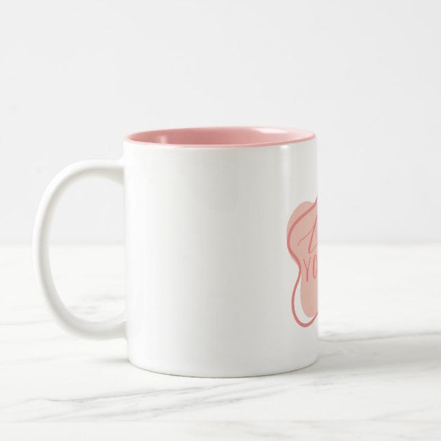 Love yourself  Two-Tone coffee mug (Left)