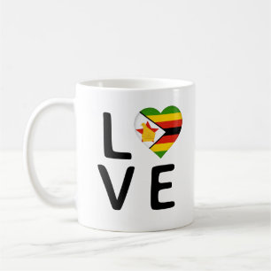 Love - Zimbabwe Flag Coffee Mug