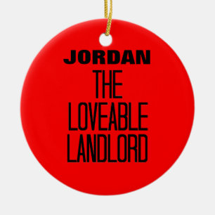 Loveable Landlord Ceramic Ornament