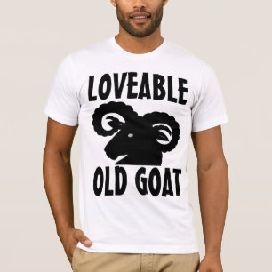 LOVEABLE OLD GOAT, FUNNY BIRTHDAY T-SHIRTS FOR HIM