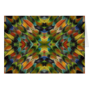 Lovebird feather kaleidoscope