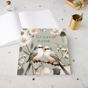 LoveBird Floral Engagement Party Guest Book