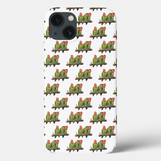 Lovebird Frenzy iPad Case (White) (Back)