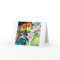 LOVEBIRD Greeting CARD with Orchids