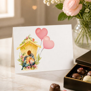 Lovebird Valentine's Day Card