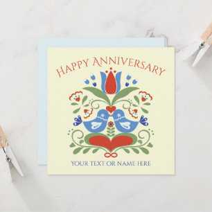 Lovebirds and Blossoms Invitation