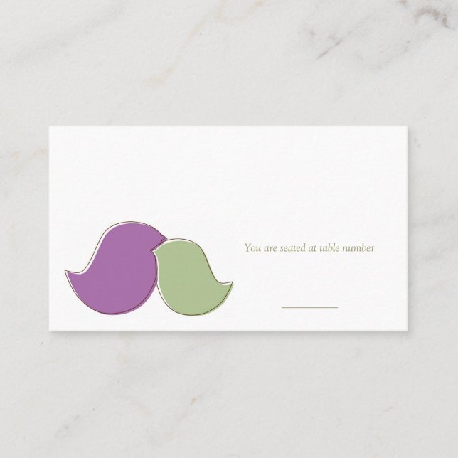 Lovebirds, Cartes de Place (Devant)