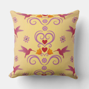 Lovebirds Delight Throw Pillow