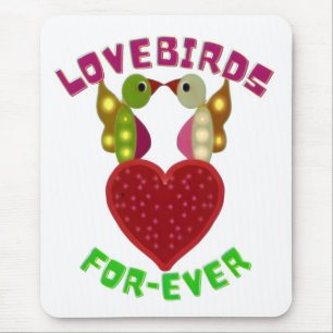  Lovebirds Heart Gift  Mouse Pad