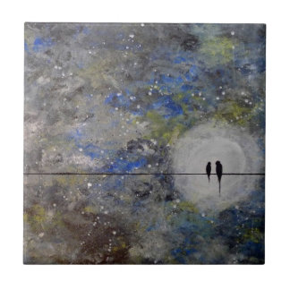 Lovebirds in a Storm Tile