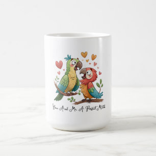 Lovebirds in Colorful Harmony Coffee Mug