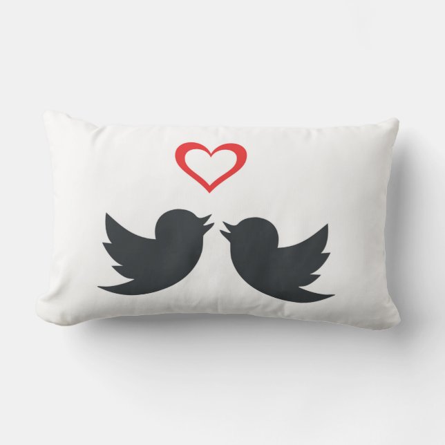 LOVEBIRDS LUMBAR PILLOW (Front)