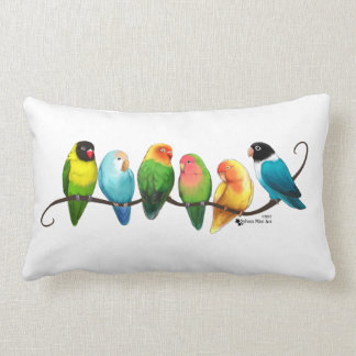 Lovebirds Lumbar Pillow